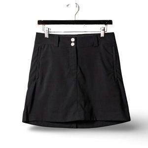 New NIKE Women’s Golf Modern Rise Dri-Fit Tech Skort; Black; Size 2